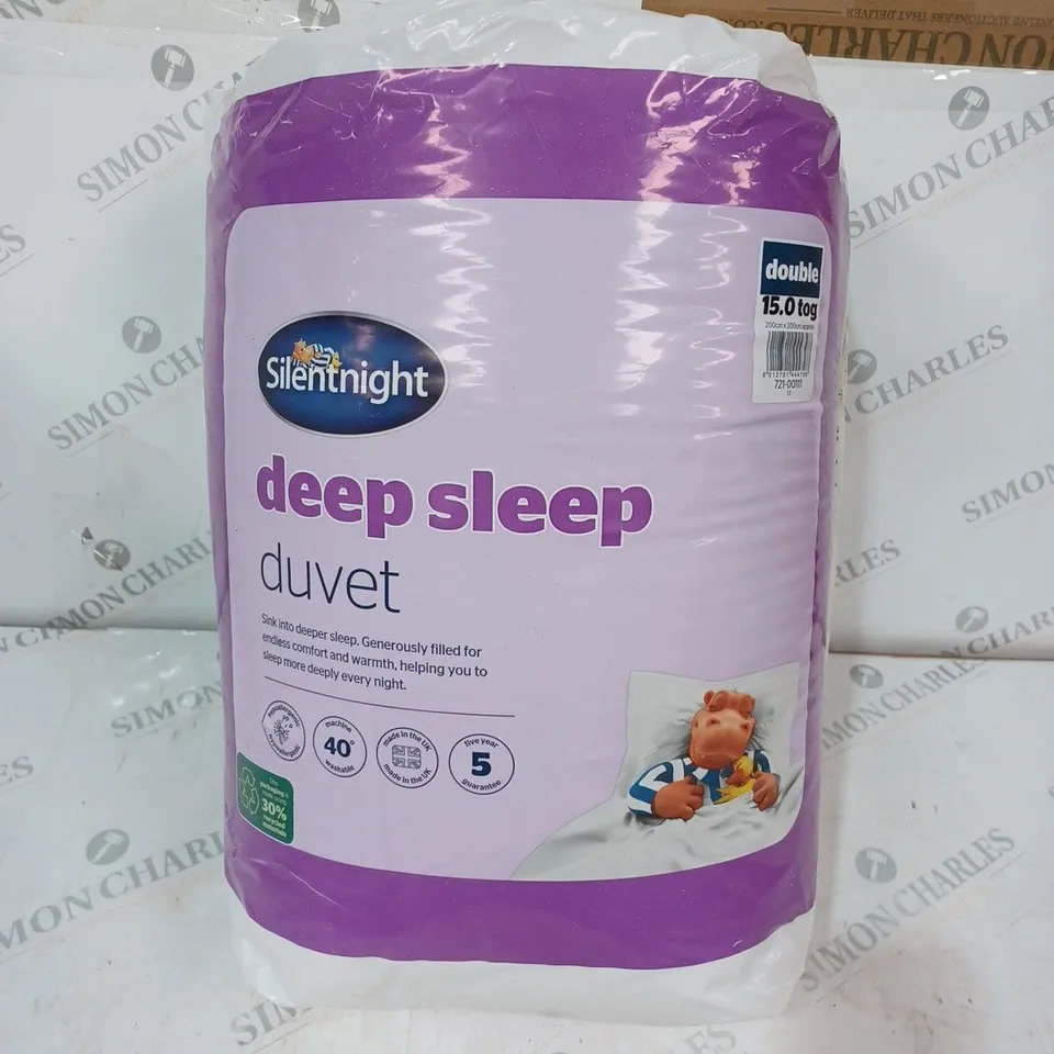 PACKAGED AND SEALED SILENT NIGHT DEEP SLEEP DUVET - 15 DOUBLE