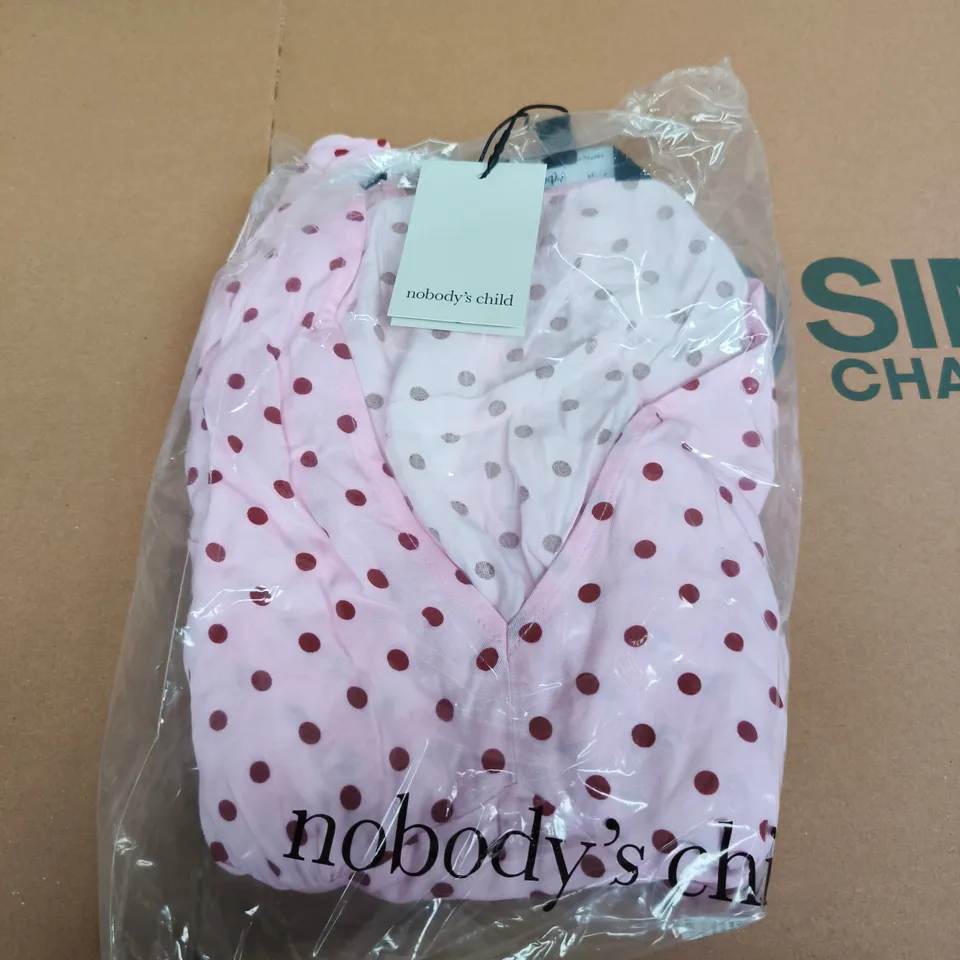 NOBODY'S CHILD PETITE ATLAS MIDI DRESS, PINK, UK 14
