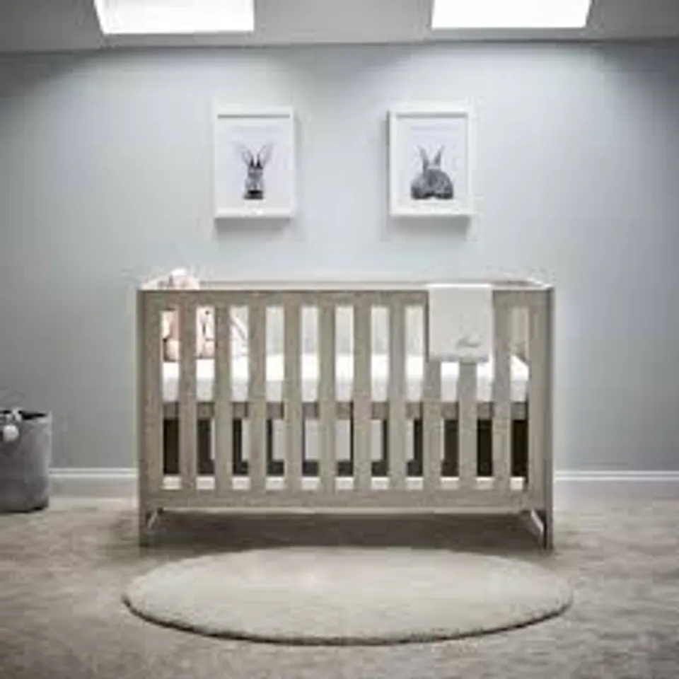 BOXED OBABY NIKA COT BED - GREY WASH (2 BOXES)