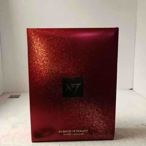NO7 25 DAYS OF BEAUTY ADVENT CALENDAR – RED BOXED ADVENT CALENDAR