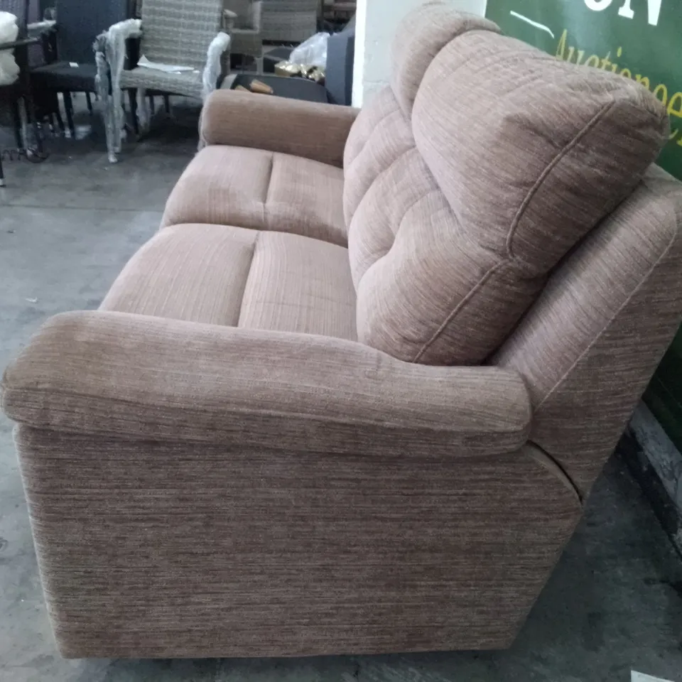 QUALITY DESIGNER G-PLAN BURFORD 3 SEATER (2 CUSH) SOFA - VICTORIA GINGER FABRIC