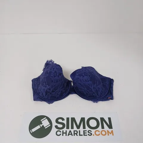 NOIR BLUE LACE UNDERWIRED BRA – UK 40DD (WOMEN'S LINGERIE)