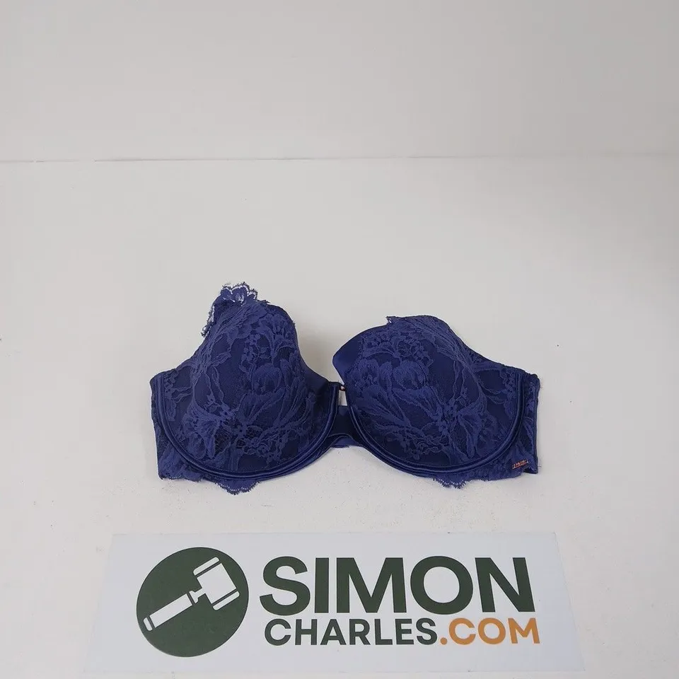 NOIR BLUE LACE UNDERWIRED BRA – UK 40DD (WOMEN'S LINGERIE)