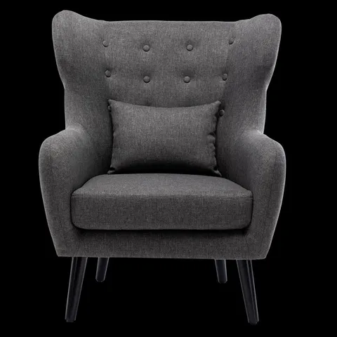 BOXED WINSLOW LINEN ACCENT CHAIR - GREY (1 BOX)