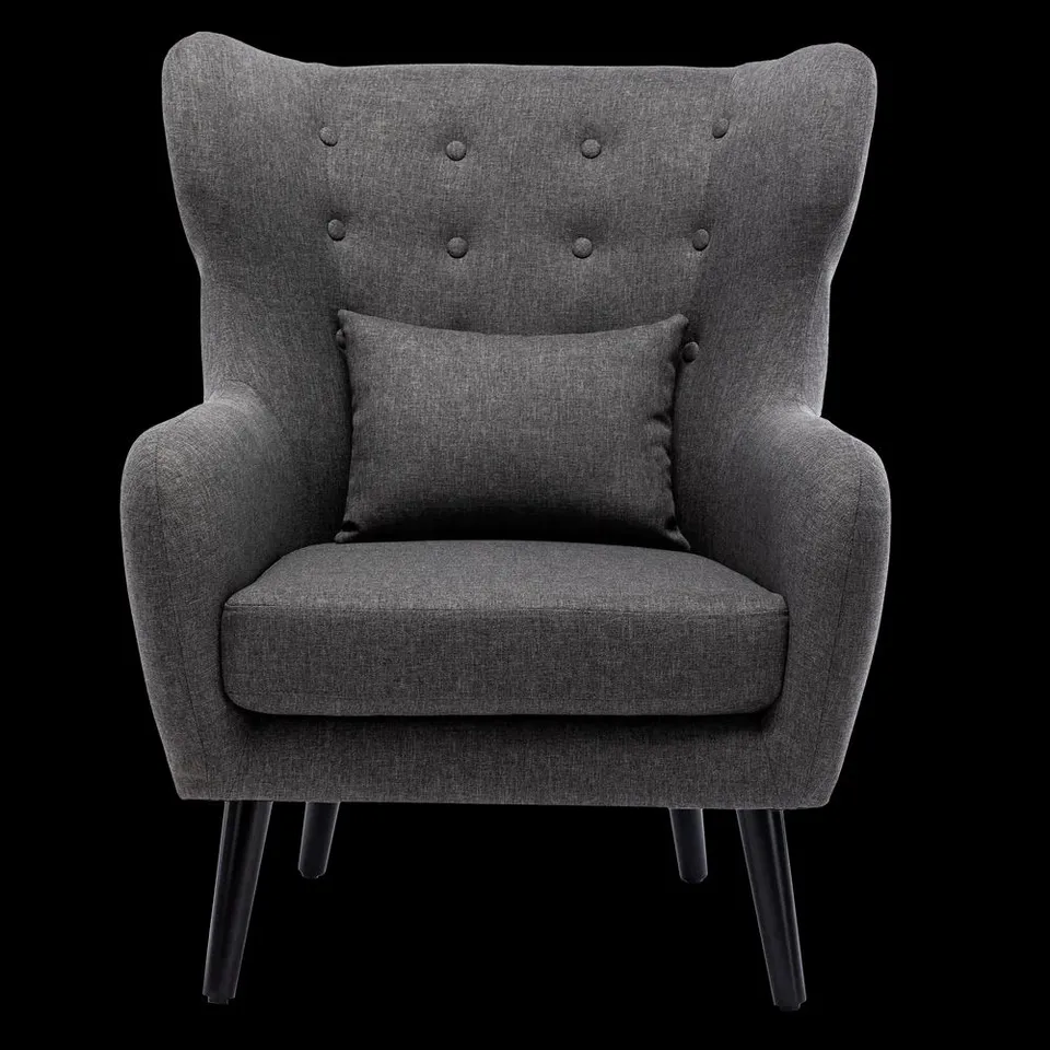BOXED WINSLOW LINEN ACCENT CHAIR - GREY (1 BOX)