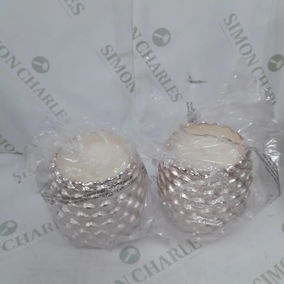 ROSE GOLD PINE CANDLE 2X