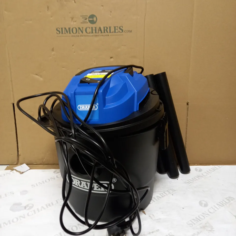 DRAPER 90107 230V 1250W 15L WET AND DRY VACUUM CLEANER