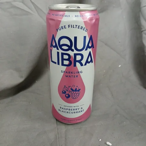24 CANS OF AQUA LIBRA SPARKLING WATER (RASPBERRY & BLACKBERRY) (24X330ML)