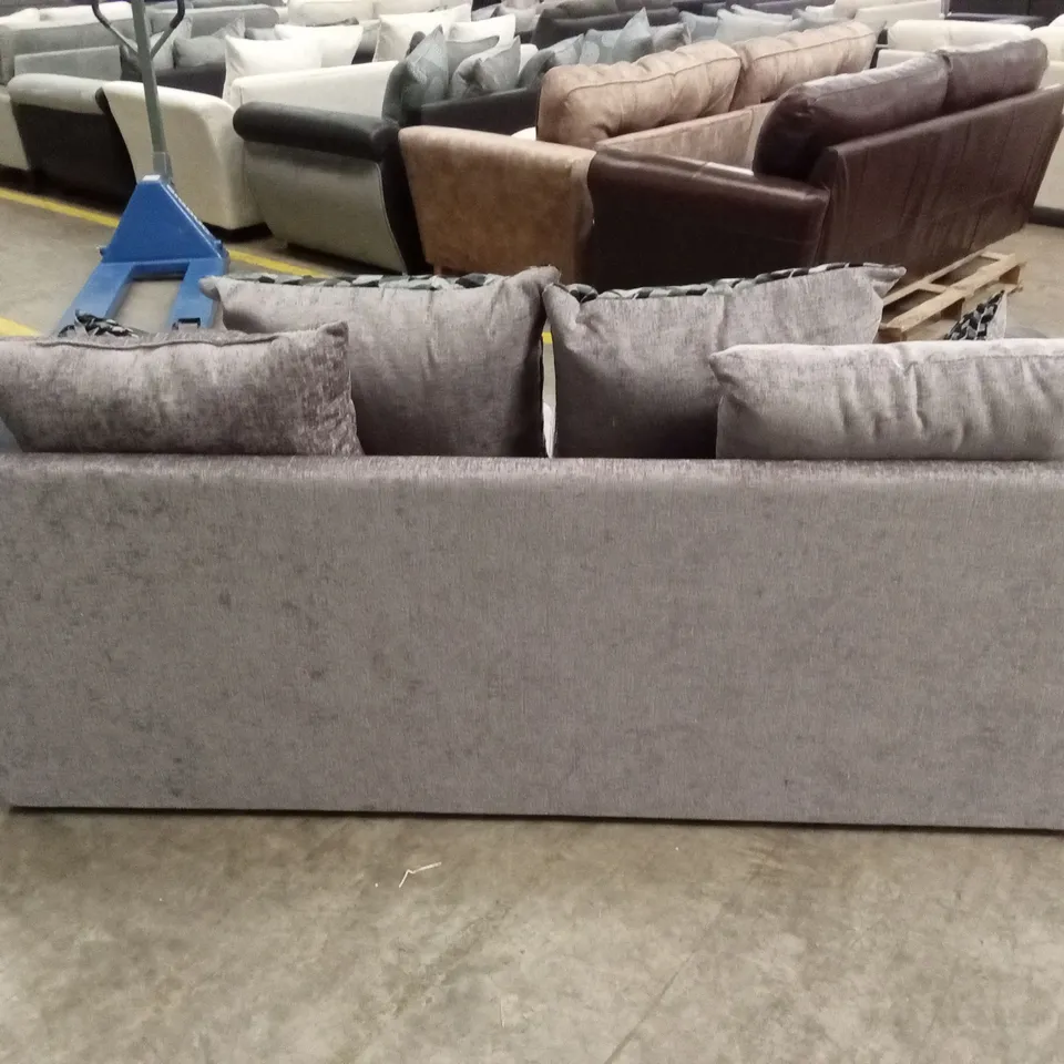NARVA FABRIC/FAUX LEATHER 3 SEATER SOFA RRP £949