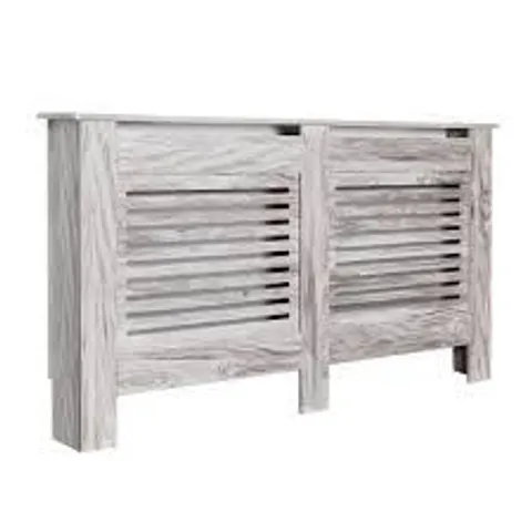 BOXED MEERVEIL RADIATOR COVER, CABINET MDF MODERN DESIGN DECORATIVE FOR LIVING ROOM BEDROOM - GREY (1 BOX)