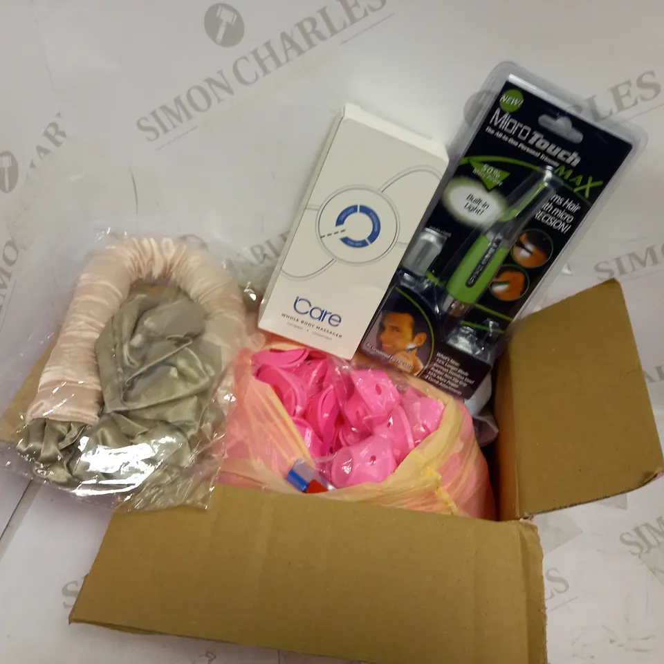 LOT OF APPROXIMATELY 15 ASSORTED HEALTH & BEAUTY ITEMS, TO INCLUDE HAIR CURLING KIT, MICRO TOUCH MAX, BODY MASSAGER, ETC