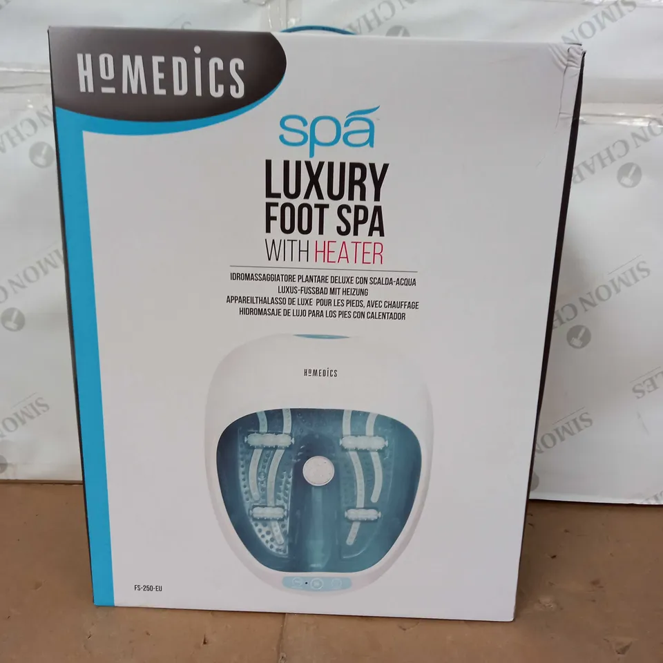 BOXED HOMEDICS SPA LUXURY FOOT SPA WITH HEATER