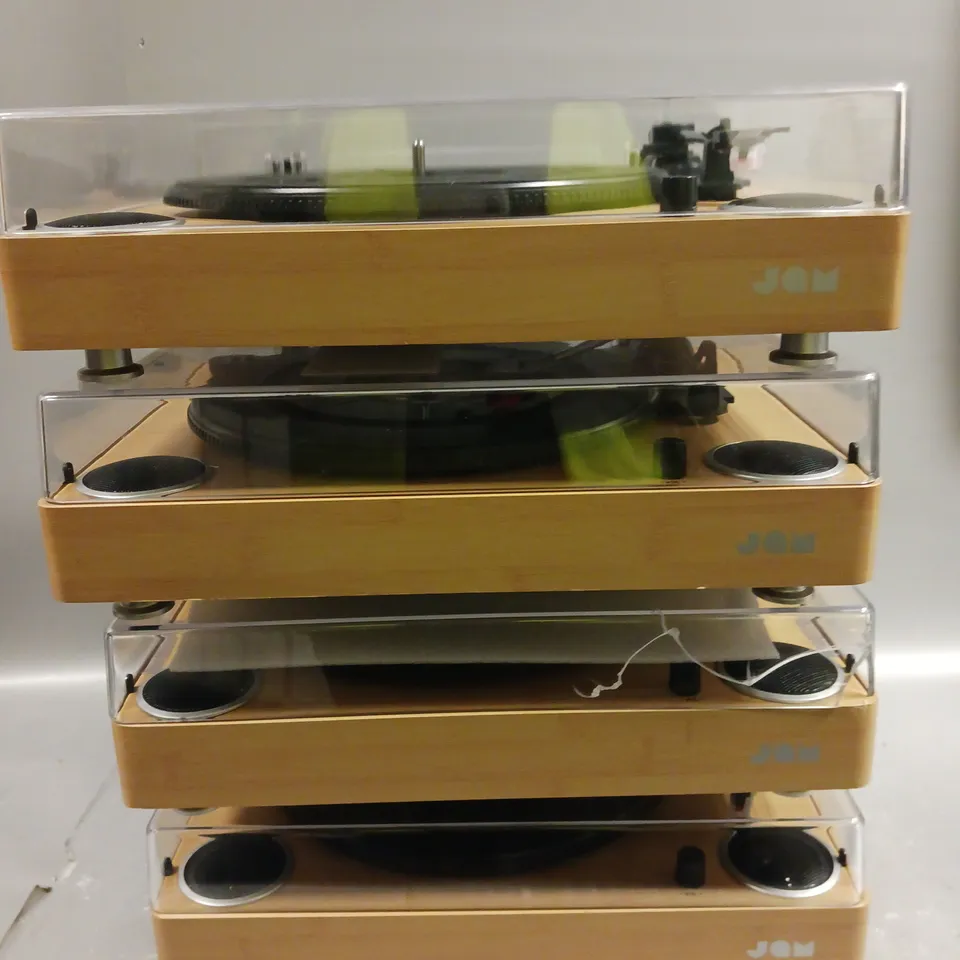 4 X JAM AUDIO SOUND TURNTABLES 