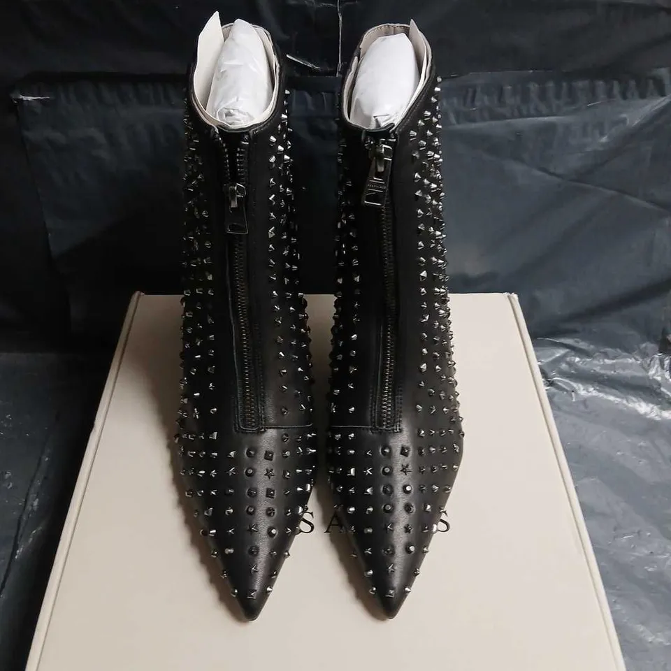 ALLSAINTS NATASHA STUD BOOTS – UK7, BLACK