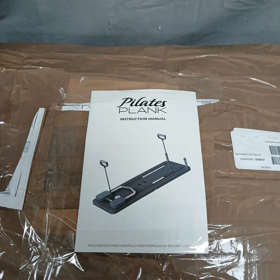 PILATES PLANK INSTRUCTION MANUAL NOT TESTED .