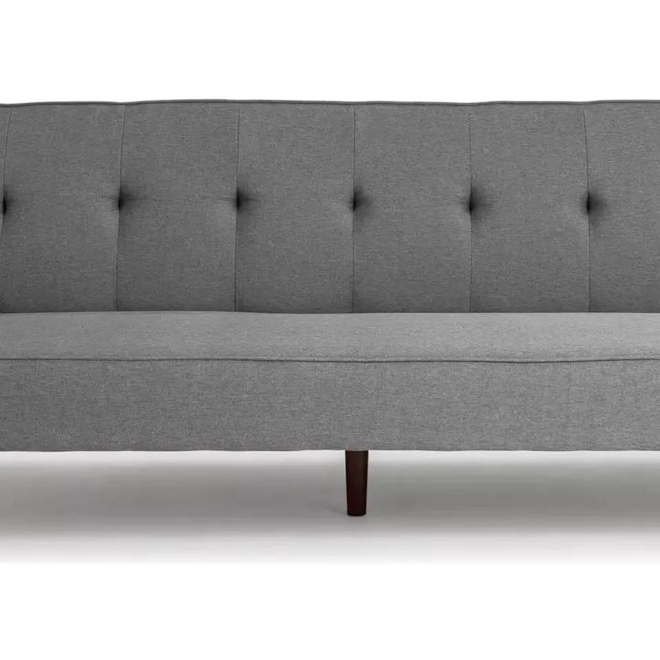 BOXED 2 SEATER CLICK CLAC SOFA BED -GREY-