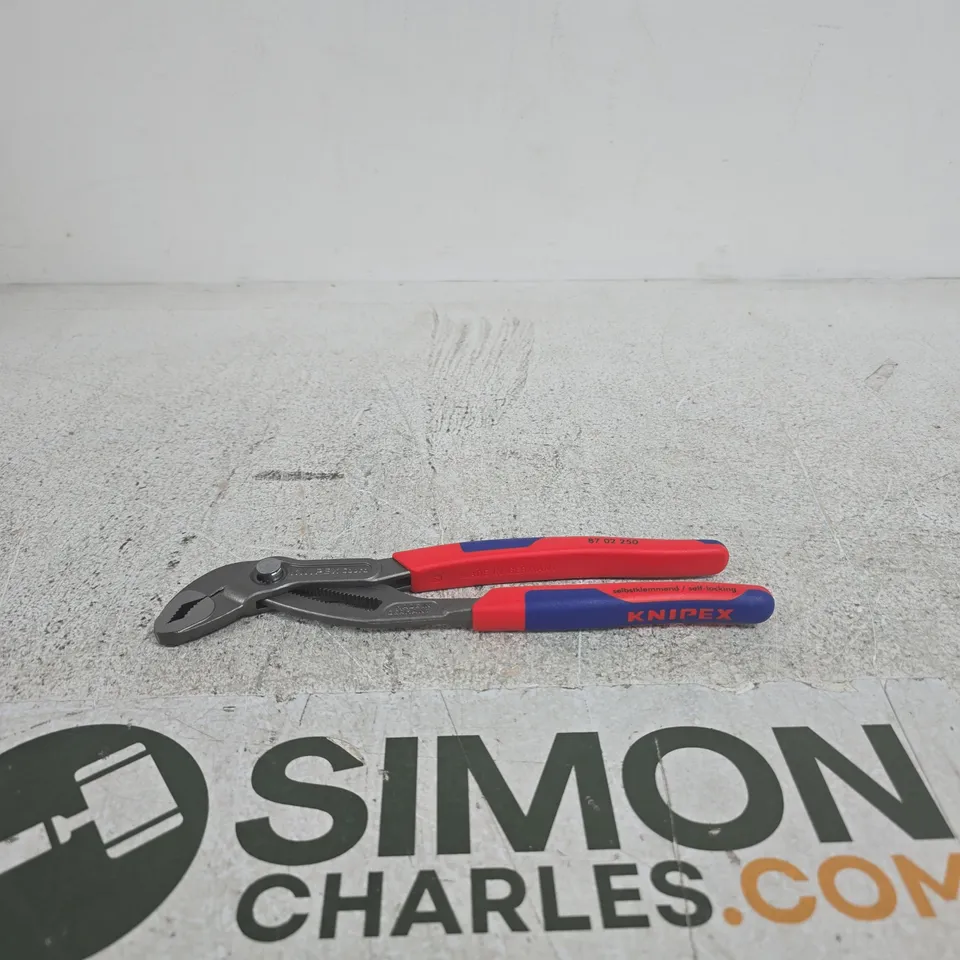 KNIPEX WATER PUMP PLIERS 250MM (COBRA) – RED/BLUE HANDLE