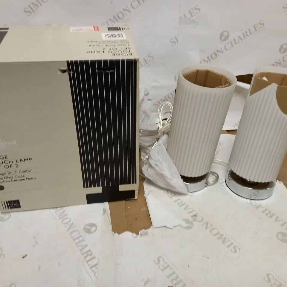 JOHN LEWIS RIDGE TOUCH LAMP SET OF 2 
