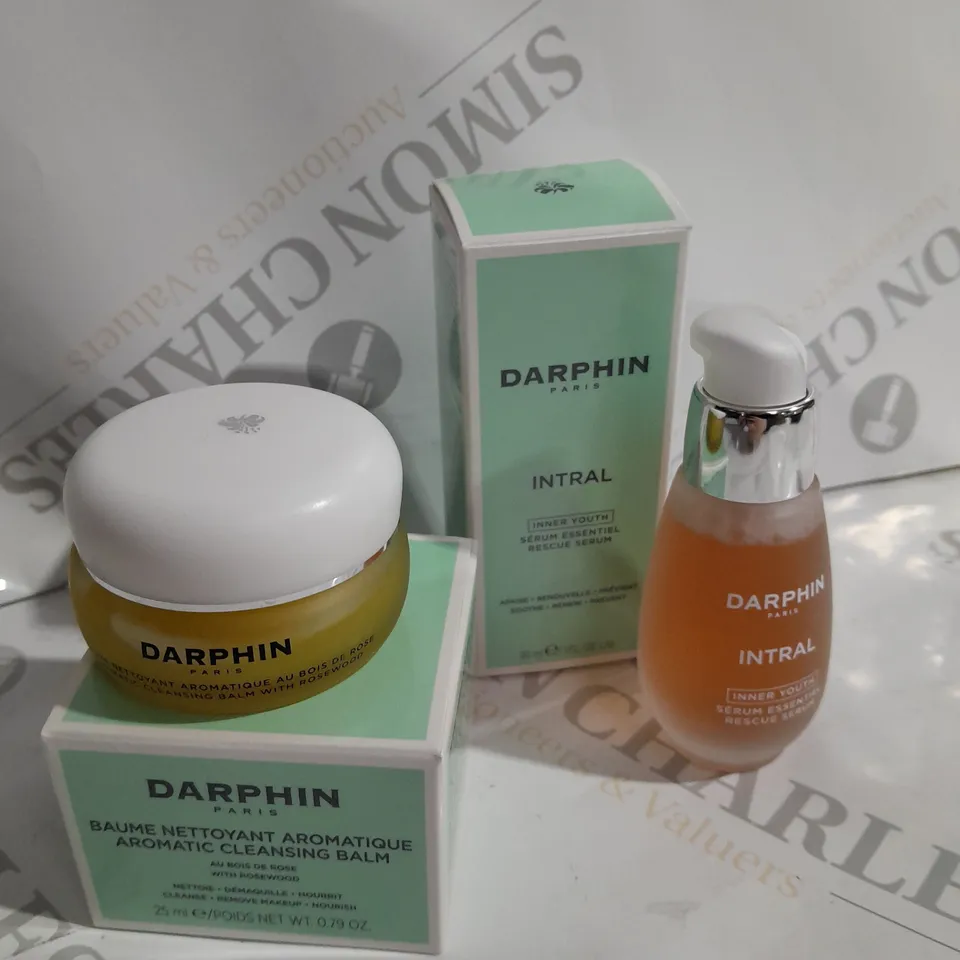 boxed Darphin cleansing balm & rescue serum 
