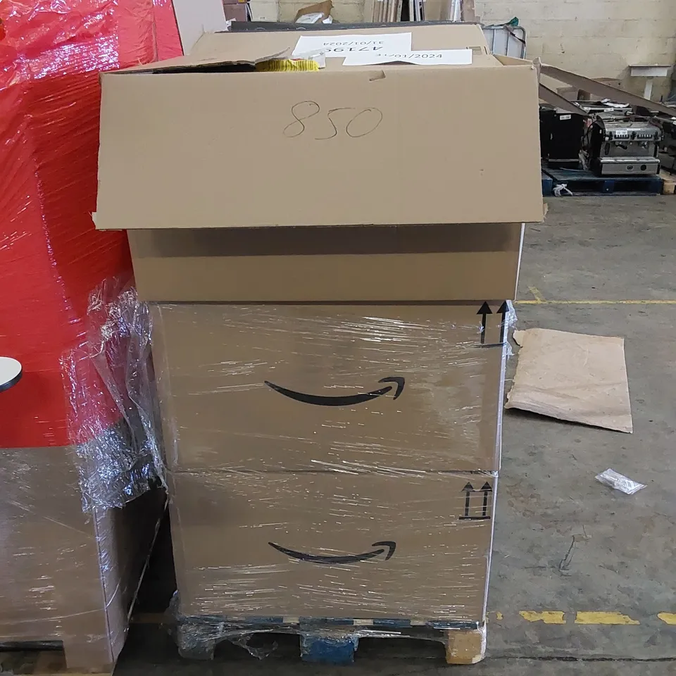 PALLET TO CONTAIN ASSORTED HOUSEHOLD ITEMS AND CONSUMER PRODUCTS. INCLUDING SEASONAL DECORATIVE PRODUCTS, BOOKS, LUNCH BOXES, TOYS ETC 