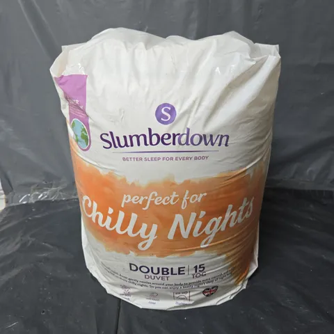SLUMBERDOWN CHILLY NIGHTS DOUBLE 15 TOG EXTRA WARM WINTER DUVET