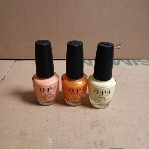 9 X OPI NAIL LACQUER 15ML ITEMS
