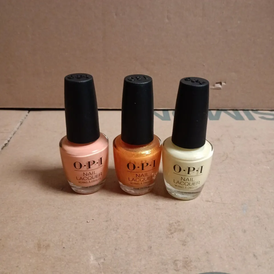 9 X OPI NAIL LACQUER 15ML ITEMS