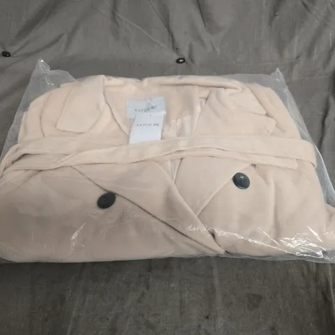 KATCH ME BEIGE BELTED TRENCH COAT – WOMEN'S - 3XL