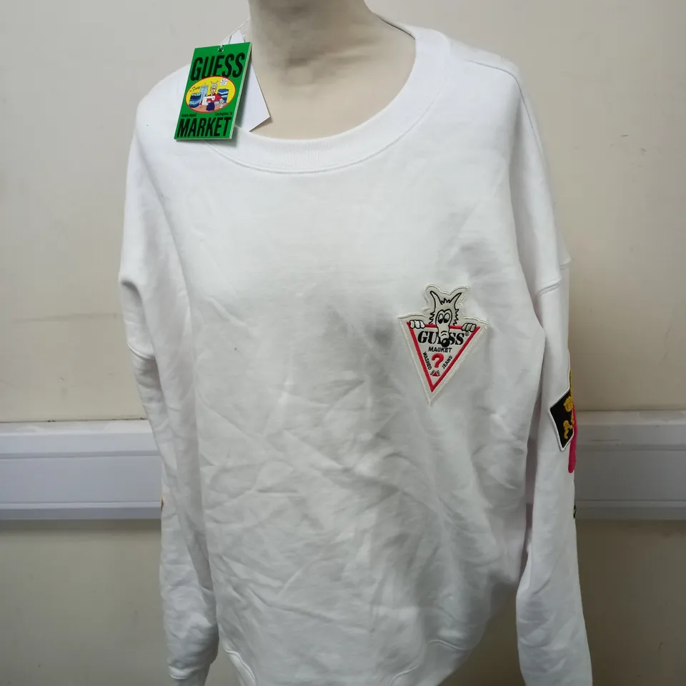 GUESS LOGO SWEATSHIRT SIZE XL
