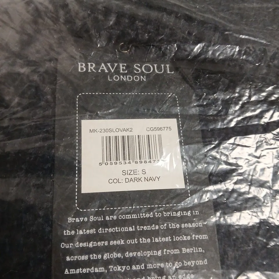 BRAVE SOUL LONDON SWEATER – DARK NAVY, UK SIZE S