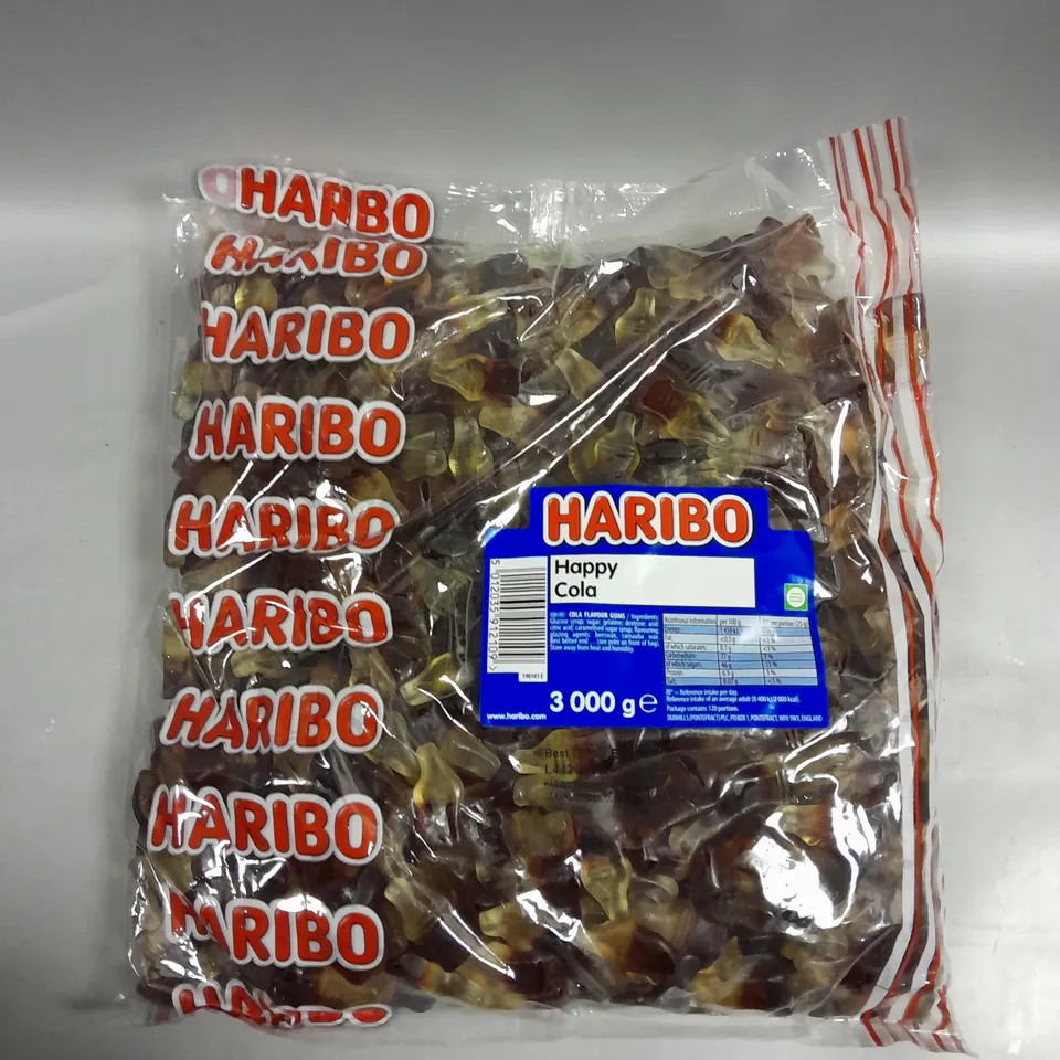 SEALED HARIBO HAPPY COLA BOTTLES - 3KG 