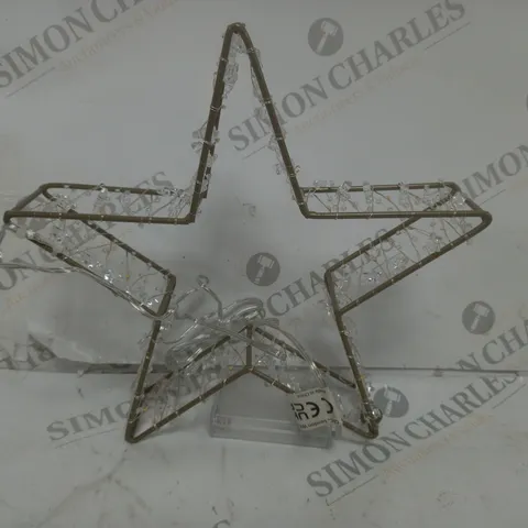 BOXED SARA DAVIES PRE-LIT BEADED STAR 25CM