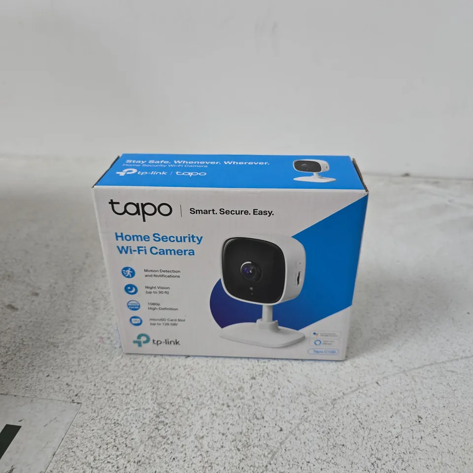 TP-LINK TAPO HOME SECURITY WI-FI CAMERA – BOXED