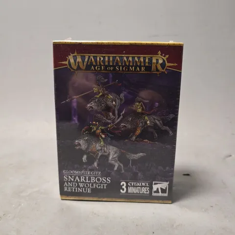 SEALED WARHAMMER AGE OF SIGMAR GLOOMSPITE GITZ SNARLBOSS AND WOLFGIT RETINUE