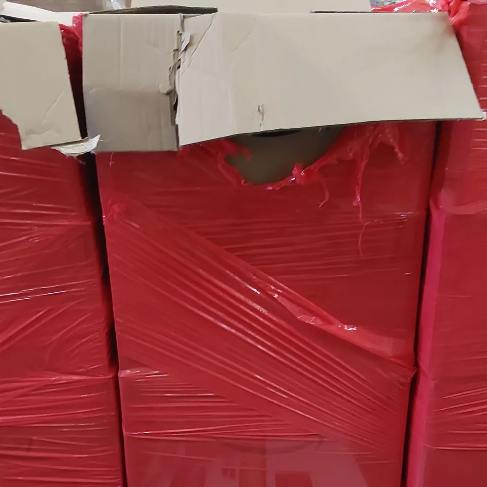 PALLET OF ASSORTED ITEMS INCLUDING: PORTABLE HEATER, BANDANNA, GLASS CANDLE HOLDER, 2022 DIARY, BATHROOM SUCTION HANDLE, CABINET HANDLES, KITCHEN TOWELS, PARTY BAGS, TRAVEL CUP