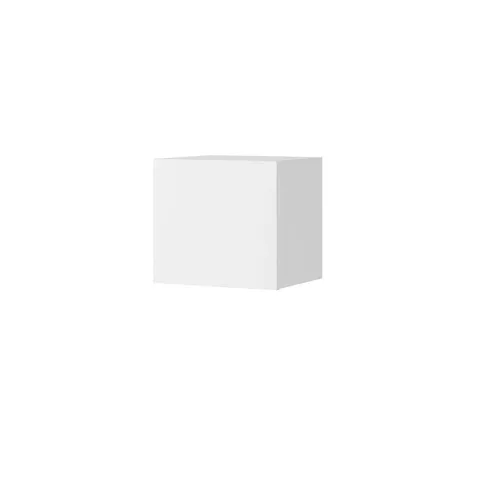 BOXED HOUSE ADDITIONS FLOATING WOOD WALL MOUNTED SHELF, WHITE 34CM H X 34CM W X 32CM D