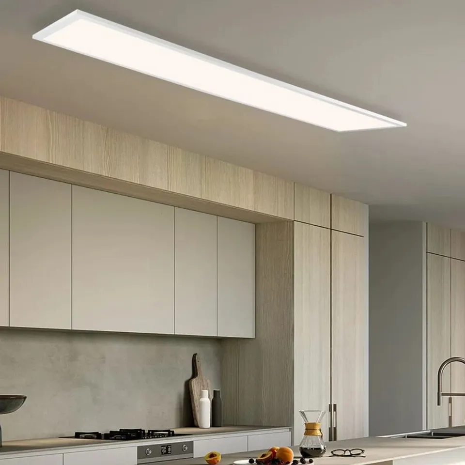 BOXED LED CEILING LIGHT MODERN DIMMABLE FLAT 48W PANEL KALGOORLIE 120cm (1 BOX)