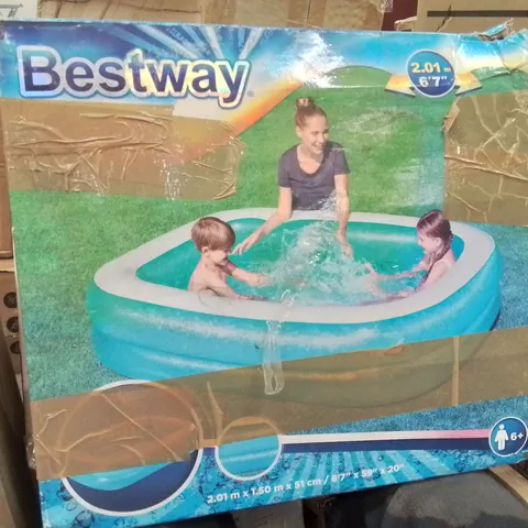 BOXED BESTWAY RECTANGULAR INFLATABLE POOL