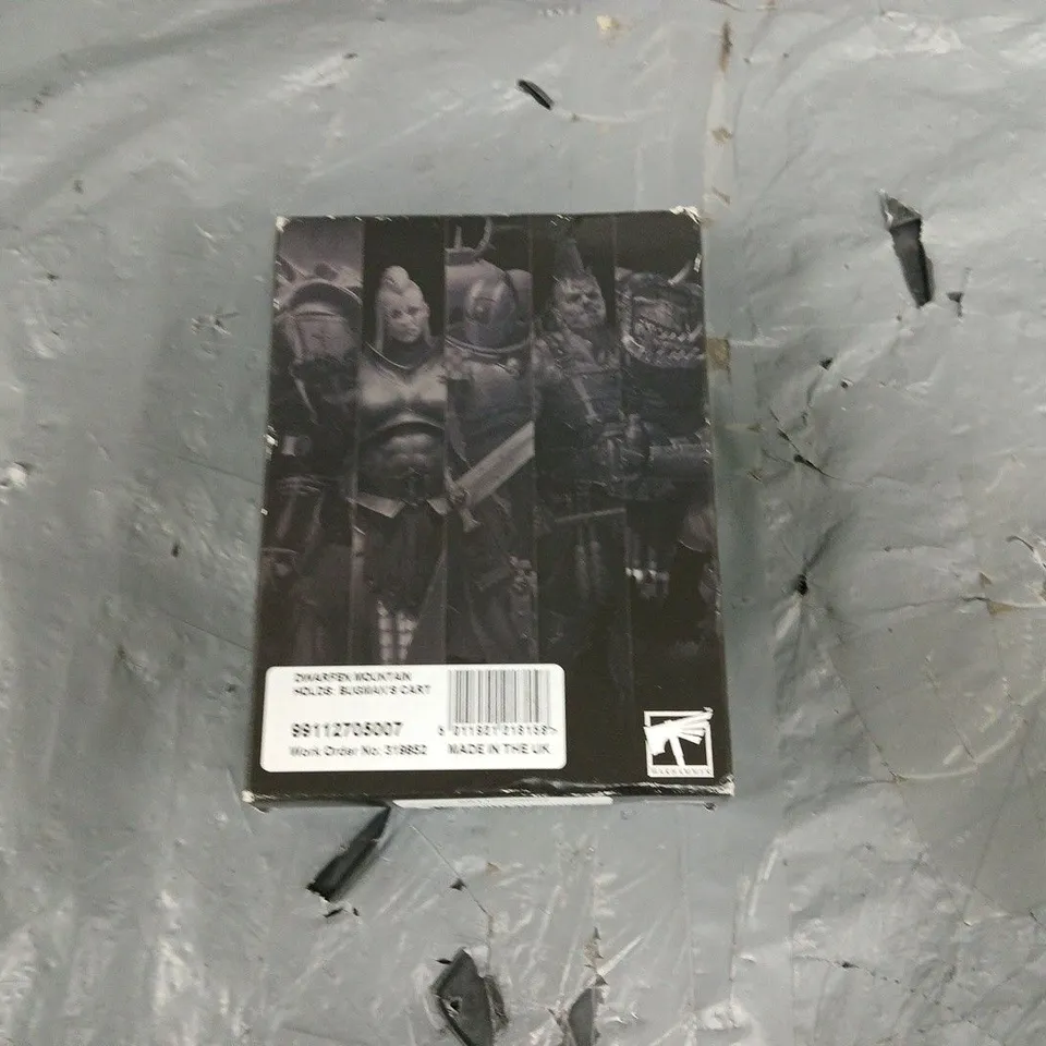 WARHAMMER DWARFEN MOUNTAIN - HOLDS: BUGMAN CART