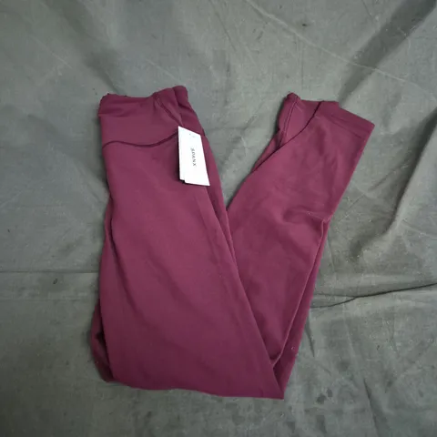 SPANX BARE ESSENTIALS FULL LEGGING – PLUM BERRY, SIZE S
