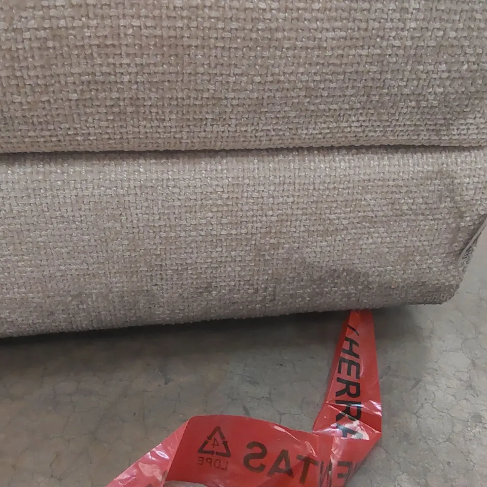 DANETTI UPHOLSTERED FOOTSTOOL WITH WHEELS 