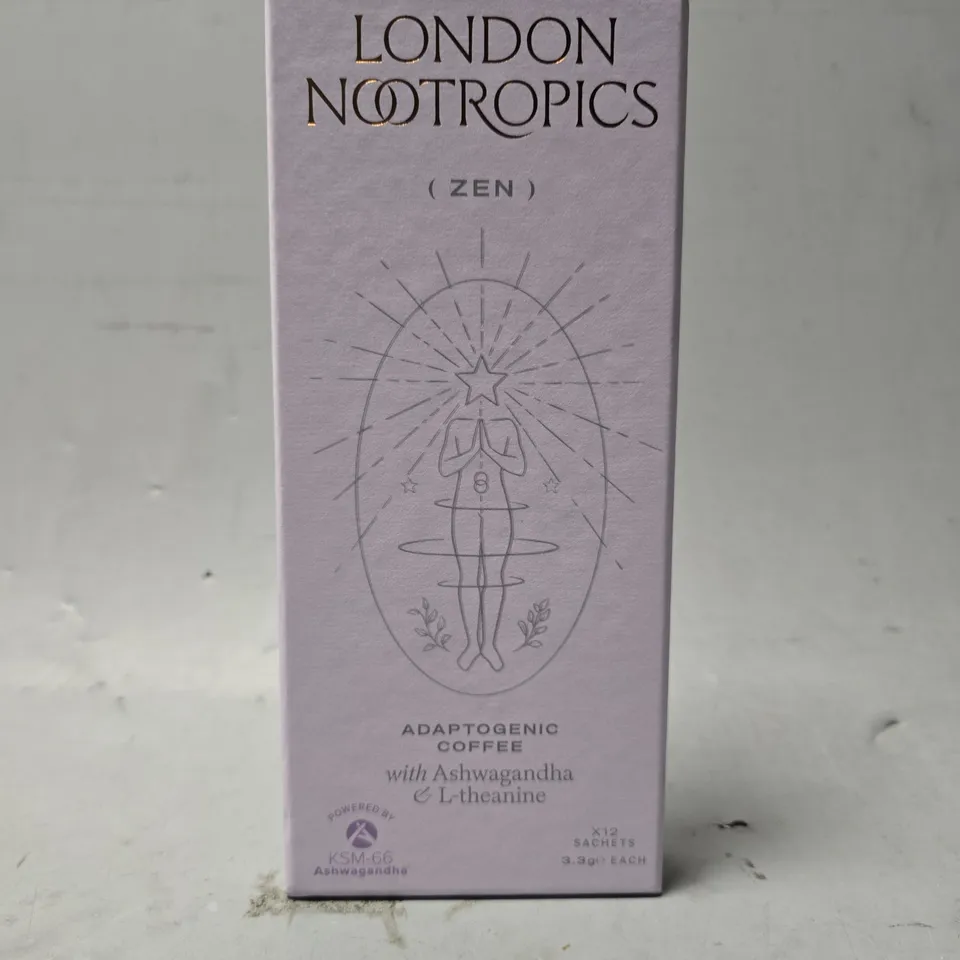 SEALED LONDON NOOTROPICS ZEN ADAPTOGENIC COFFEE WITH ASHWAGANDAHA & L-THEANINE 
