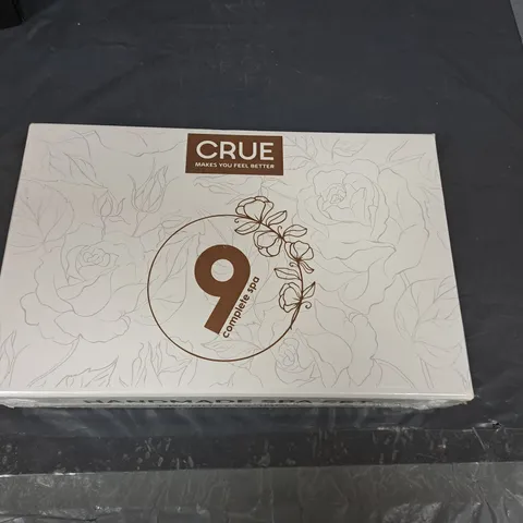 BOX OF APPROXIMATELY 7 CRUE 9 COMPLETE SPA SETS
