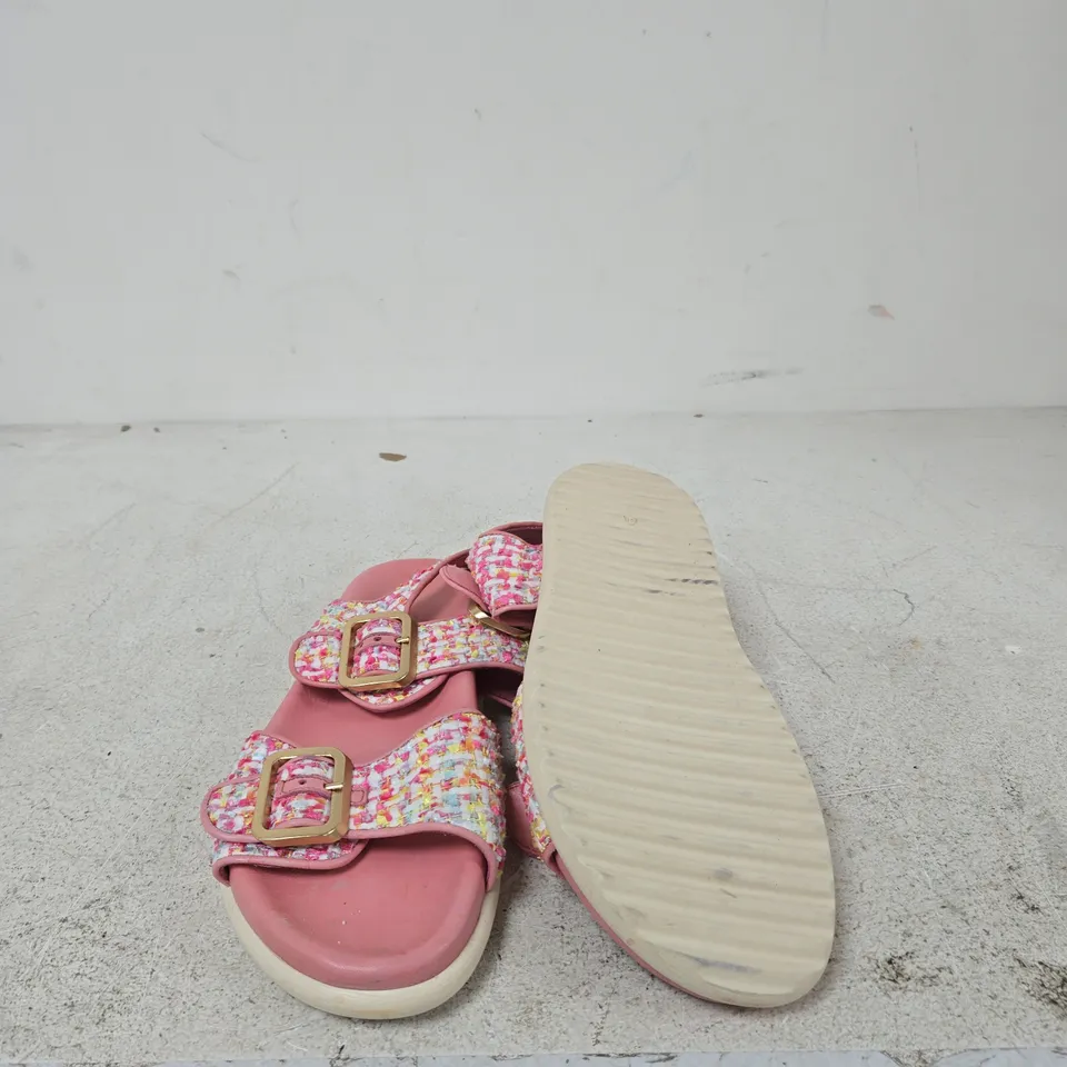 ADESSO PINK WOVEN SANDALS WITH BUCKLES EU SIZE 40