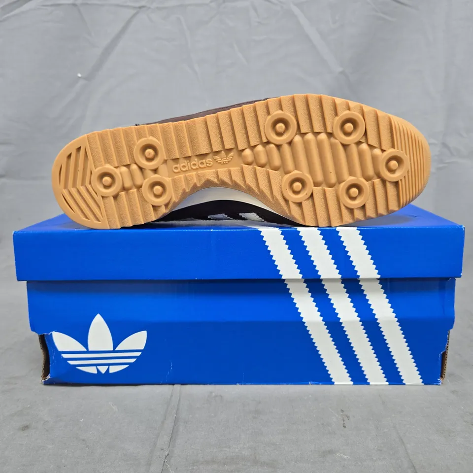 BOXED PAIR OF ADIDAS SL 72 OG WOMEN'S SHOES IN BROWN SIZE UK 6