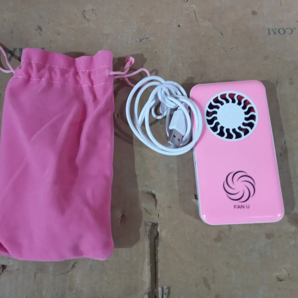 FAN U PORTABLE & RECHARGEABLE FAN - PINK