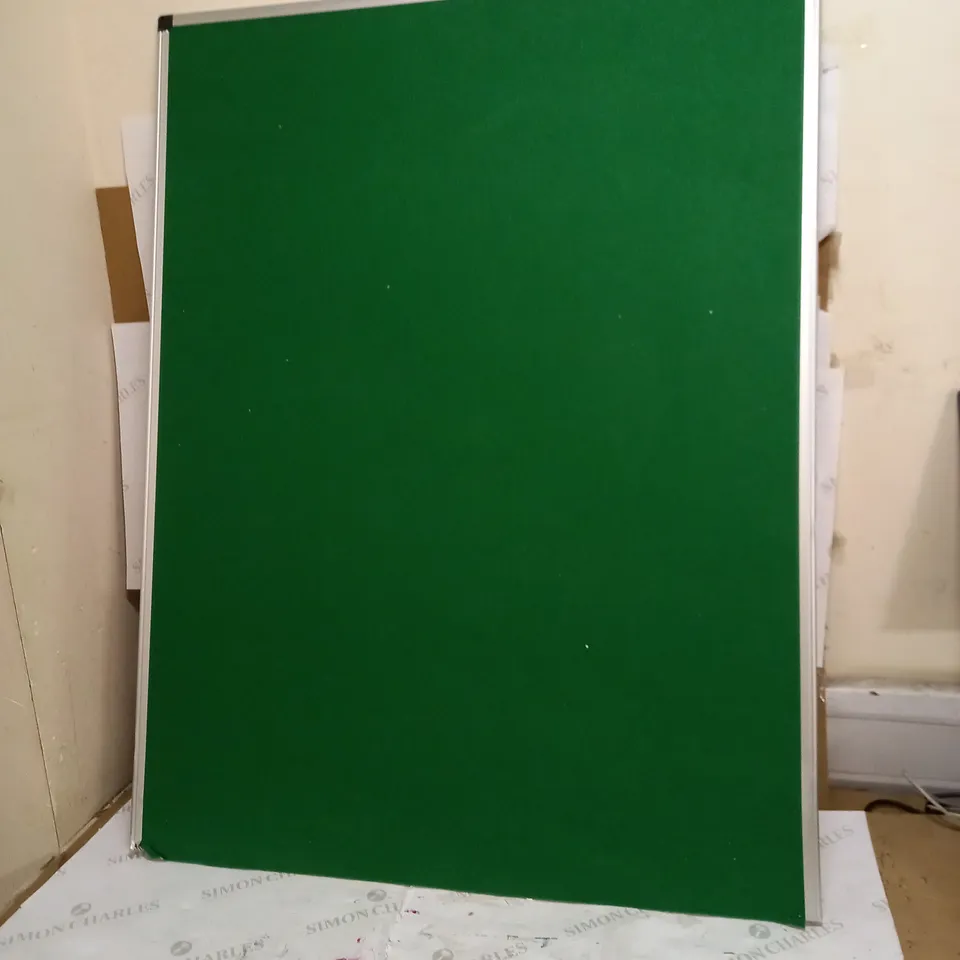 BI-OFFICE NOTICE BOARD MAYA, GREEN FELT, ALUMINIUM FRAME, 120 X 90 CM