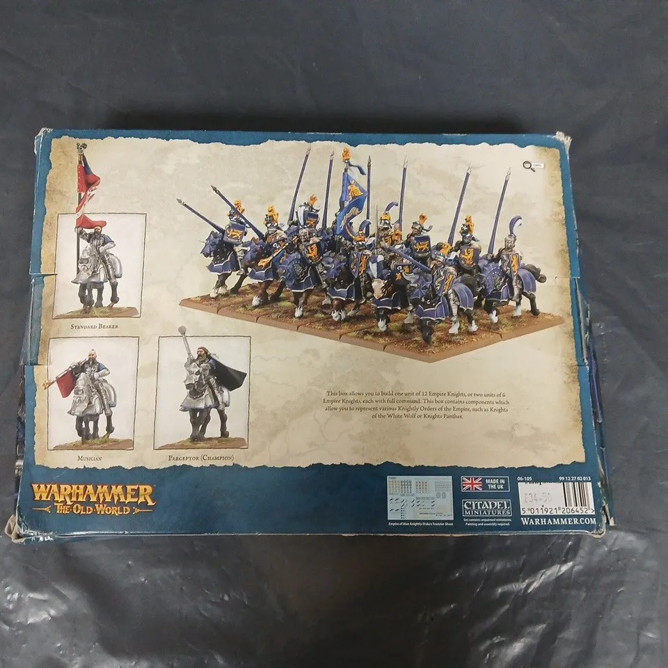 WARHAMMER THE OLD WORLD EMPIRE KNIGHTS BOXED SET