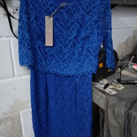 BLUE LACE DRESS – WOMEN'S CLOTHING SIZE 12