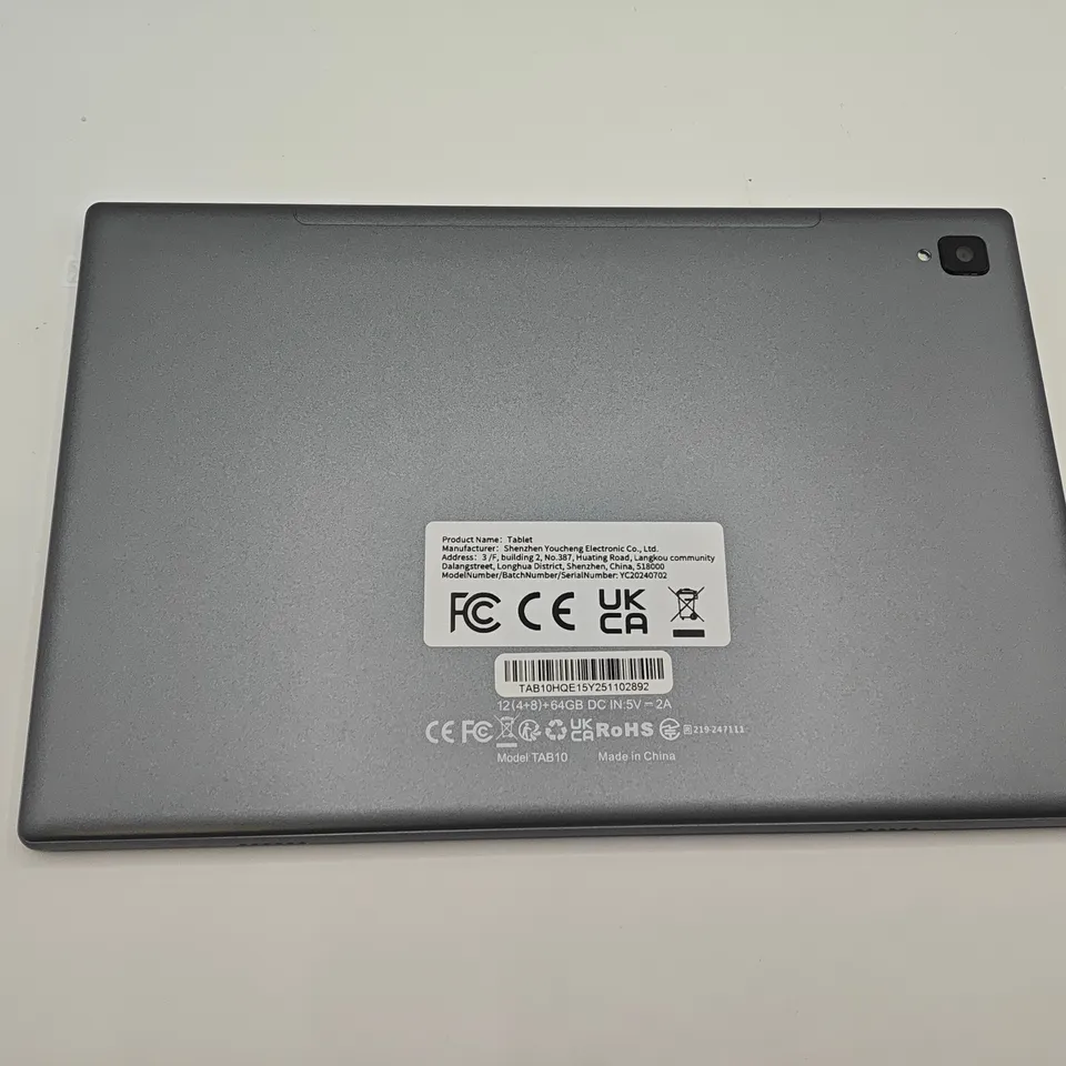 REINDOO TAB 10 ANDROID TABLET PC IN SILVER